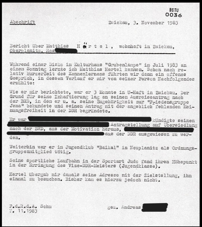STASI - IM Andreas